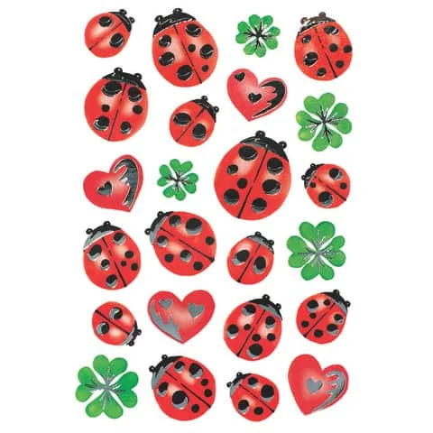 HERMA Sticker DECOR "Marienkäfer silber" (EAN: 4008705035293)