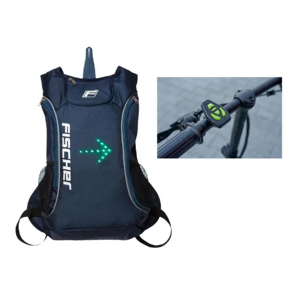 FISCHER Rucksack mit Blinkfunktion, dunkelblau (EAN: 4008153503979)