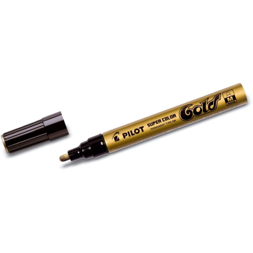PILOT Permanent-Marker SUPER COLOR Gold, medium, gold (EAN: 4902505088025)