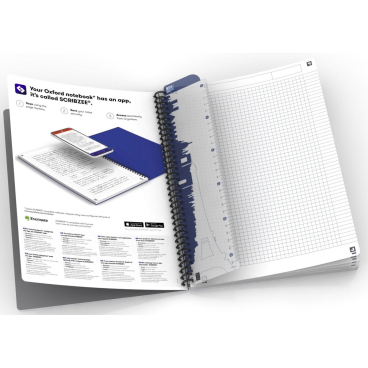 Oxford Spiralbuch "Essentials", DIN B5, 90 Blatt, kariert (EAN: 3020120107349)