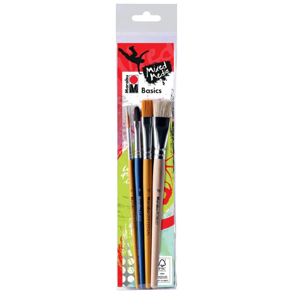 Marabu Pinsel-Set "Basics", Basisausstattung (EAN: 4007751623744)