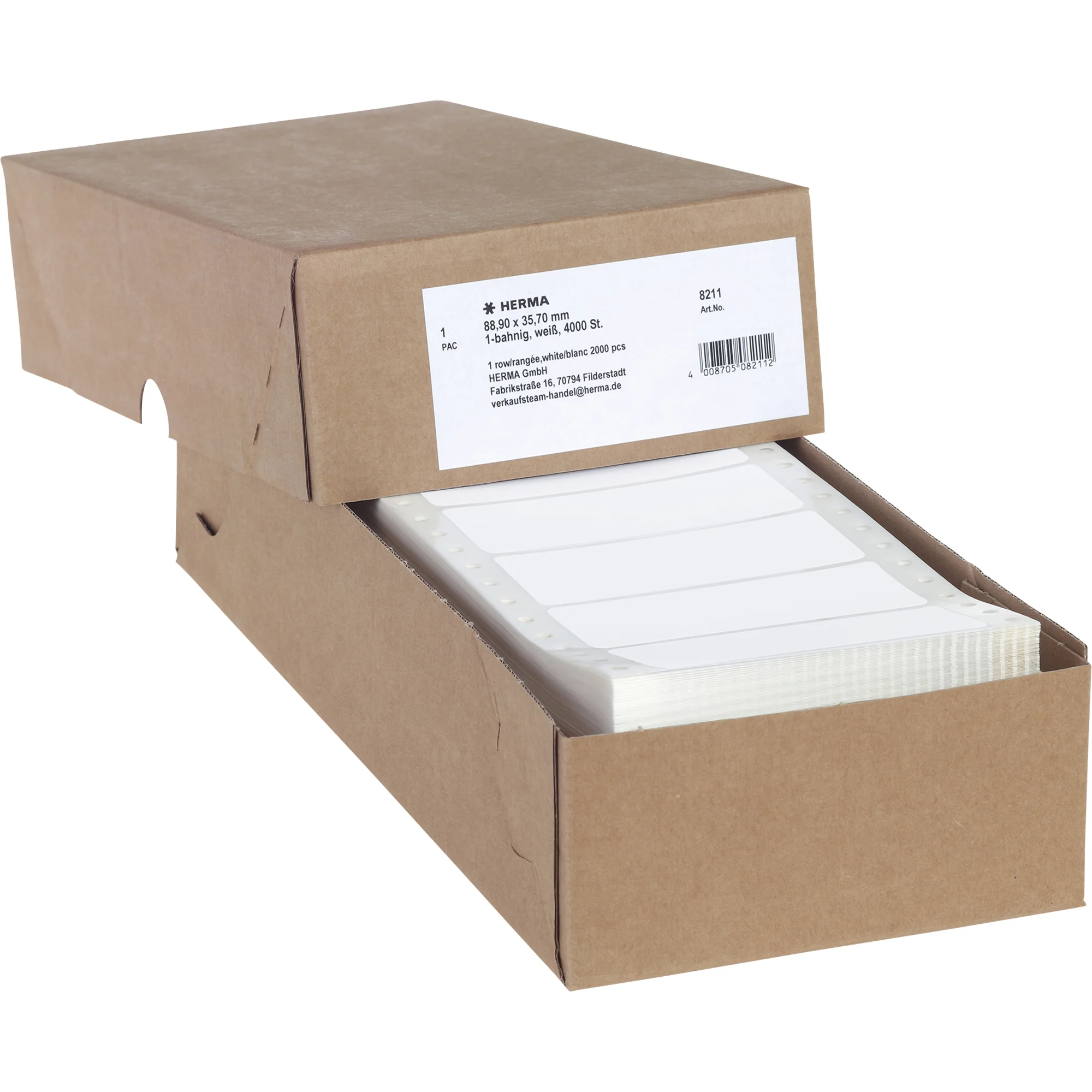 HERMA Computeretiketten endlos, 88,9 x 35,7 mm, 1-bahnig (EAN: 4008705082112)