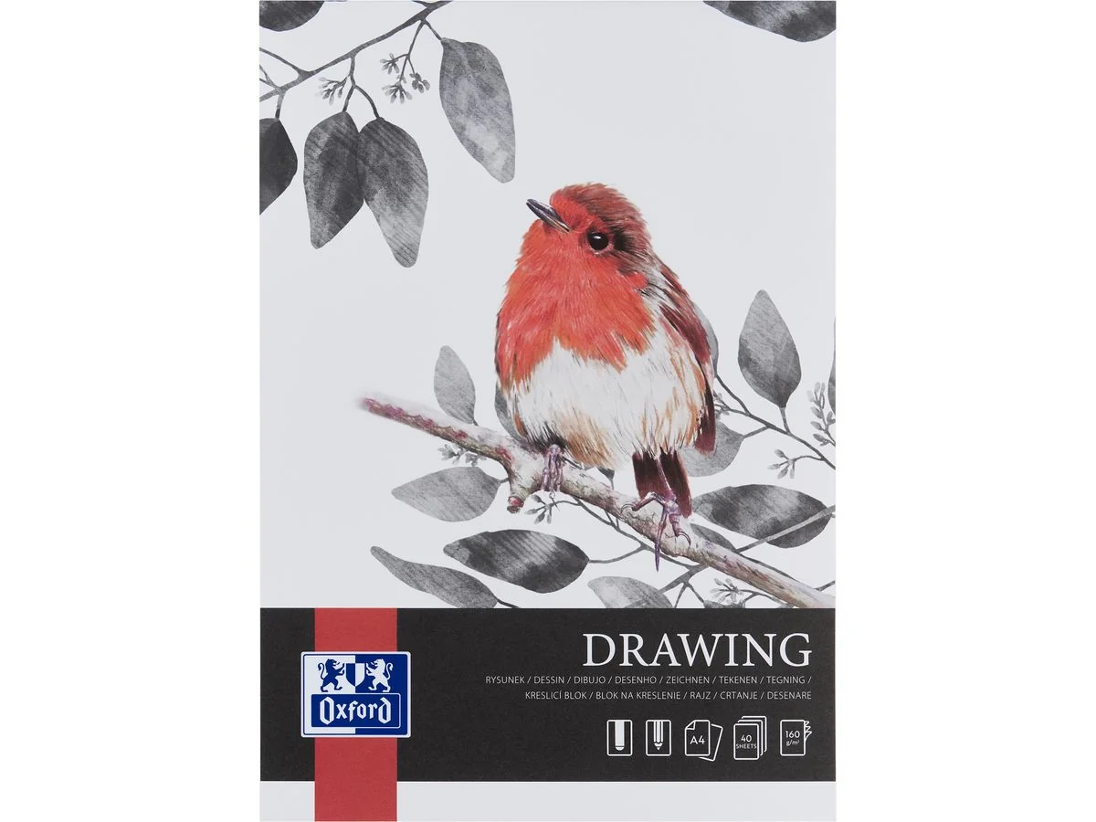 Oxford Art Zeichenblock "Drawing", DIN A4, 160 g/qm (EAN: 5904017077701)