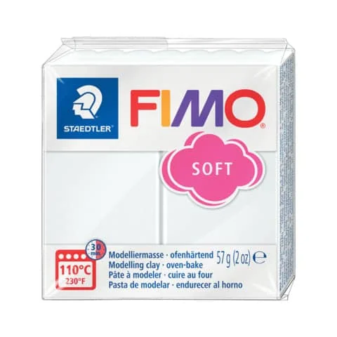 FIMO SOFT Modelliermasse, ofenhärtend, weiß, 57 g (EAN: 4006608809393)