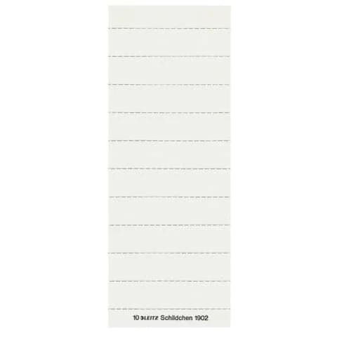 LEITZ Blanko-Beschriftungsschildchen, (B)60 x (H)14 mm, weiß (EAN: 4002432303366)