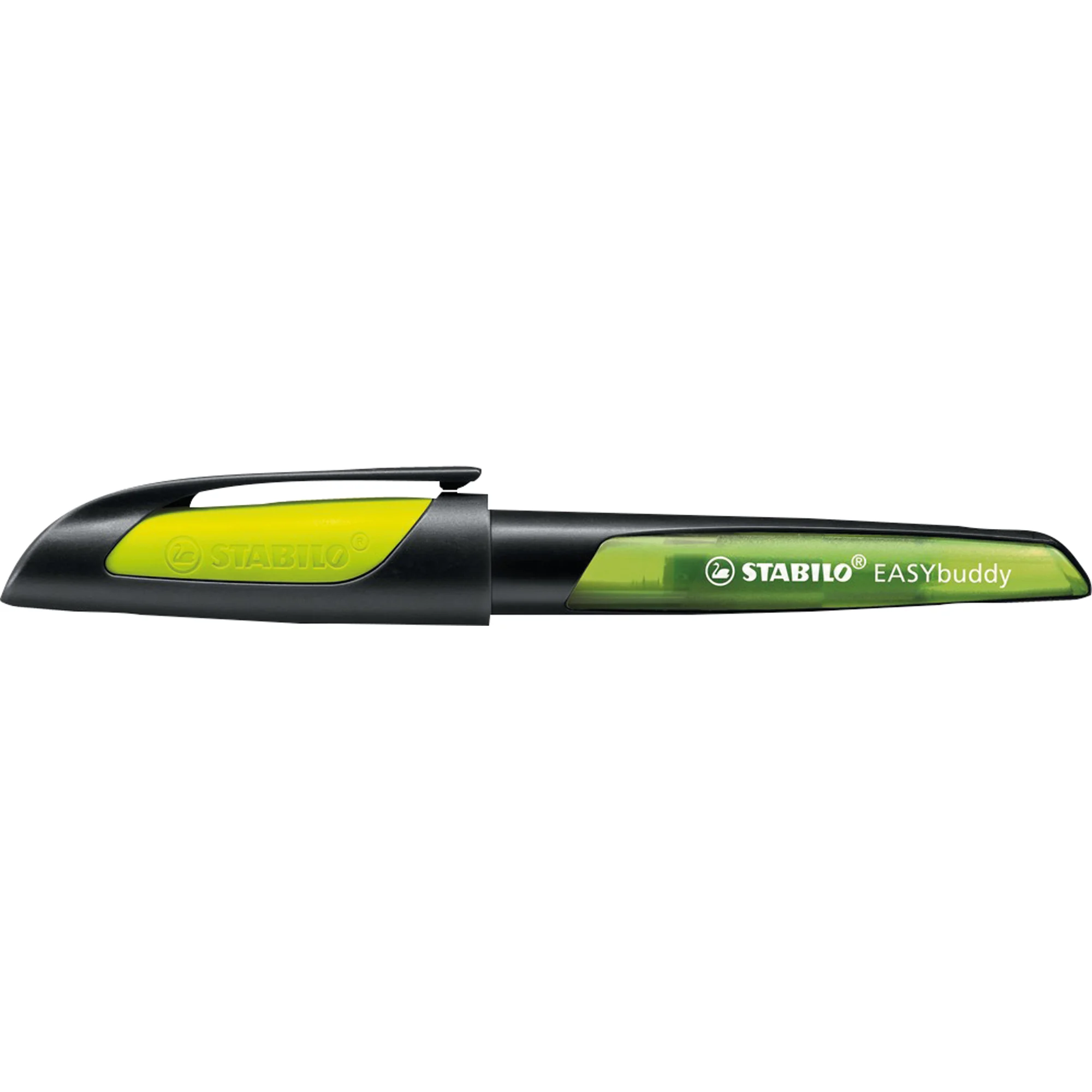 STABILO Füllhalter EASYbuddy M, Rechtshänder, schwarz/lime (EAN: 4006381515245)