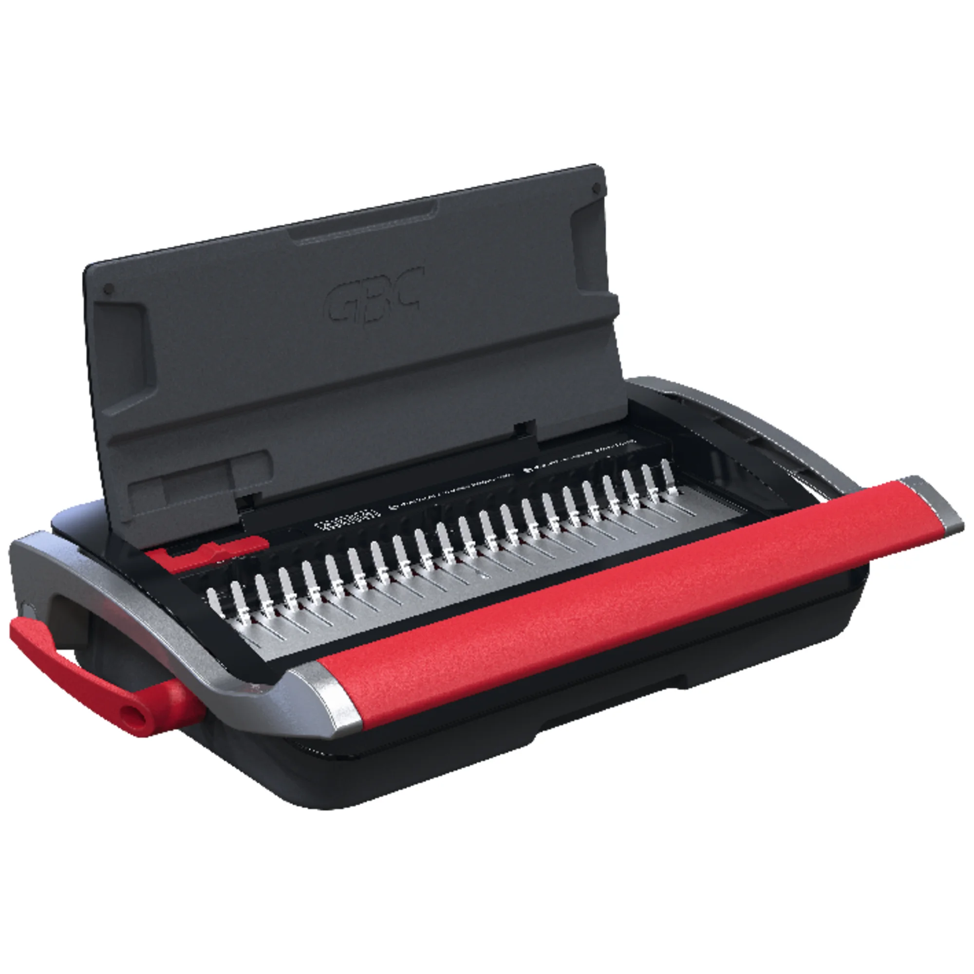 GBC Plastikbindegerät CombBind CB15, schwarz/rot/silber (EAN: 5028252644464)