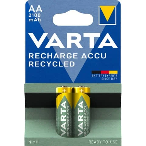VARTA NiMH Akku "RECHARGE ACCU Recycled", Mignon AA, 2100mAh (EAN: 4008496979035)