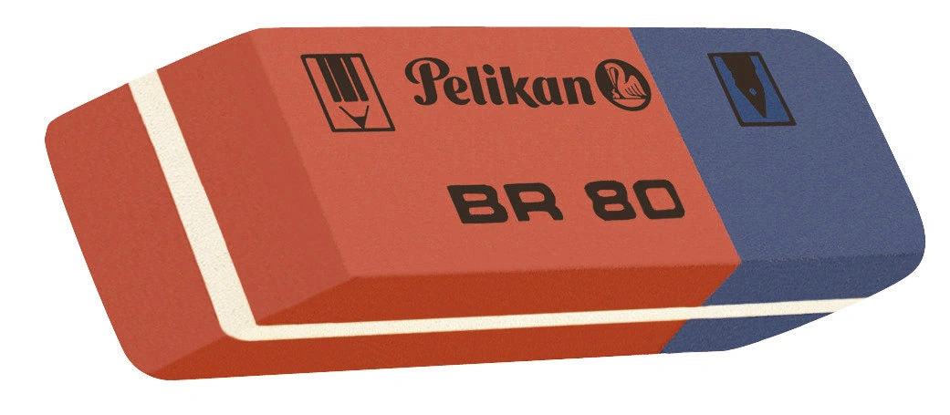 Pelikan Kautschuk-Radierer BR 80, (B)41 x (T)14 x (H)8 mm (EAN: 4012700619570)