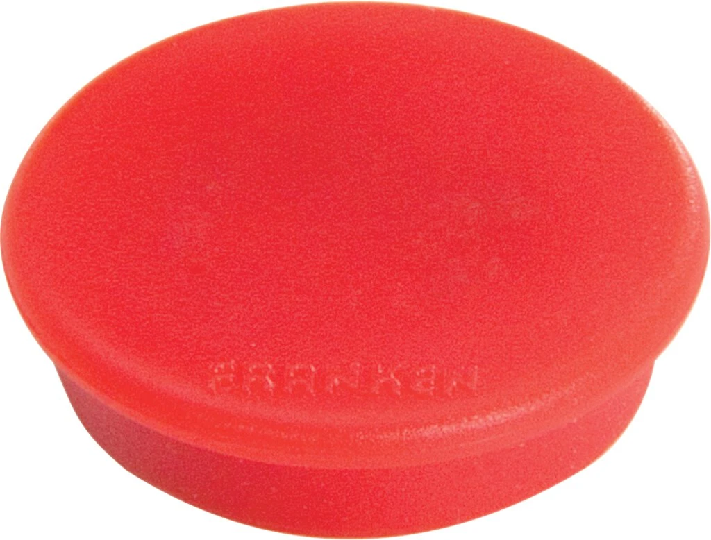 FRANKEN Haftmagnet, Haftkraft: 0,3 kg, Durchm. 24 mm, rot (EAN: 4016946051835)