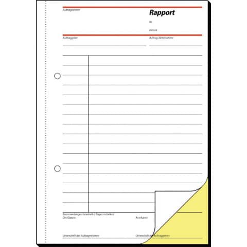 sigel Formularbuch "Rapport", A5, 2 x 40 Blatt, SD (EAN: 4004360910739)
