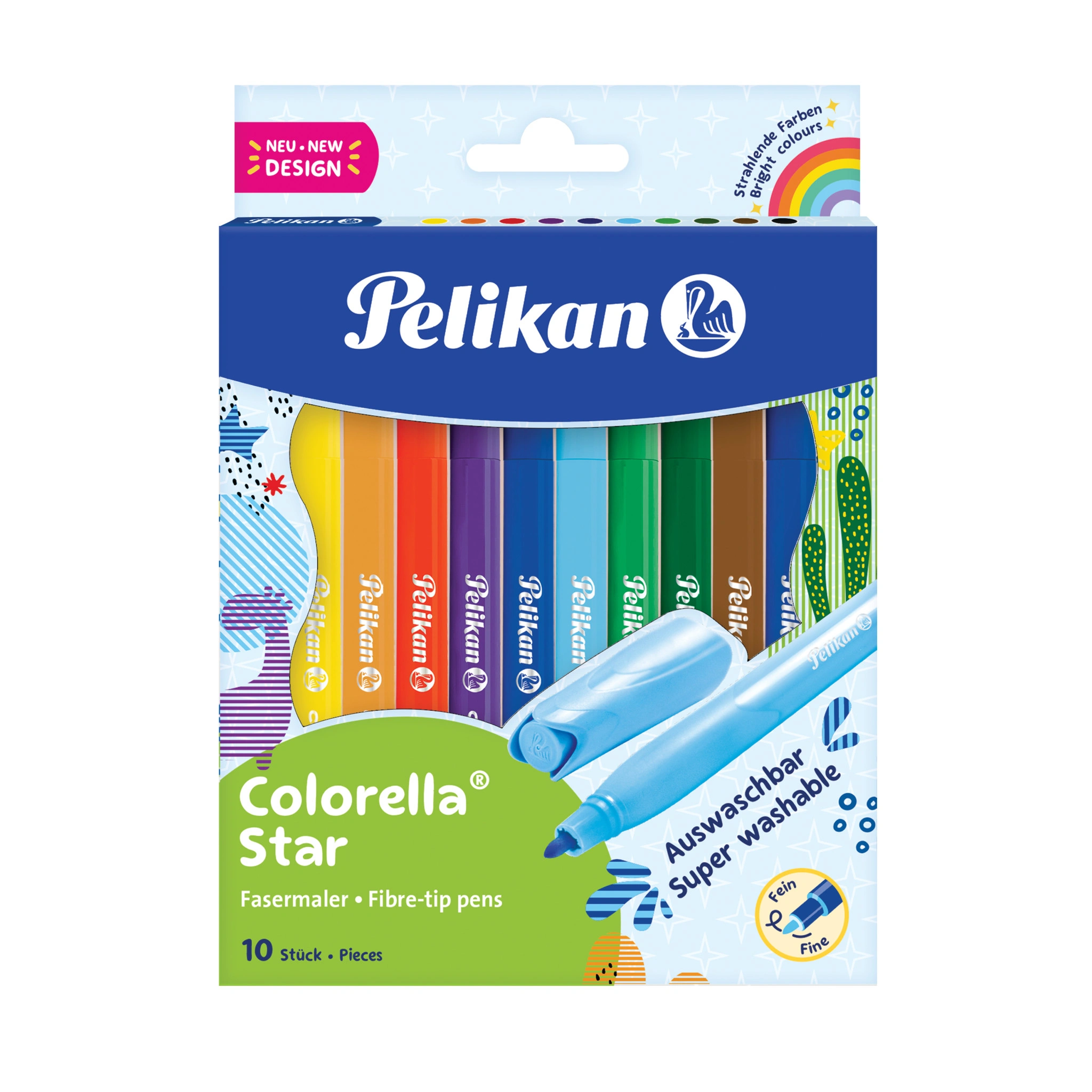 Pelikan Fasermaler colorella star, 10er Kartonetui (EAN: 4012700822291)