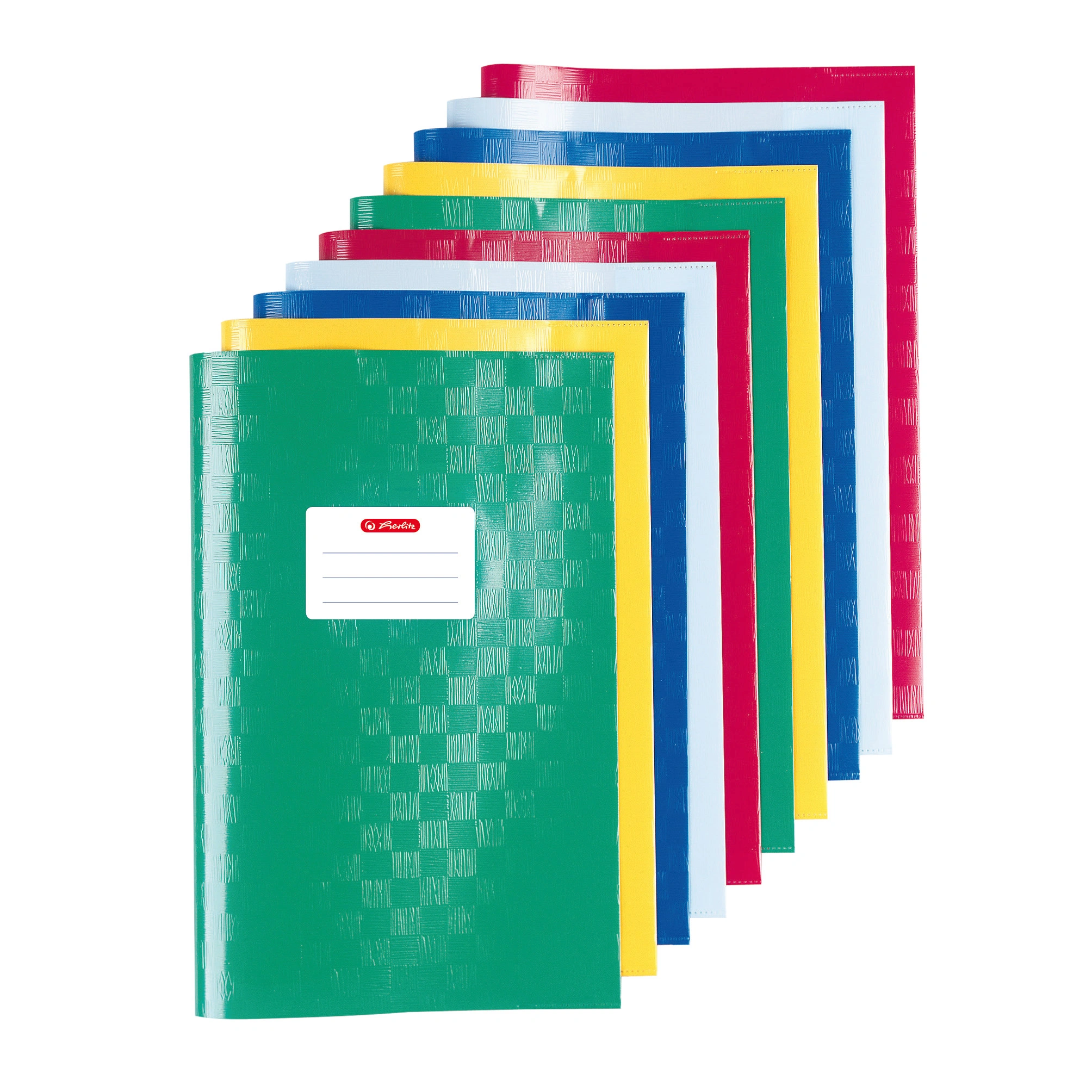 herlitz Heftschoner DIN A4, geprägt (Bast), PP, sortiert (EAN: 4008115204005)