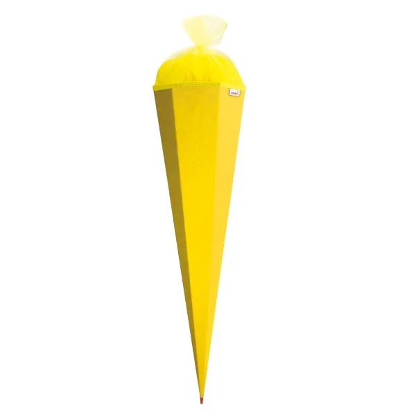 ROTH Bastelschultüte mit Verschluss, 850 mm, gelb (EAN: 4028279850283)