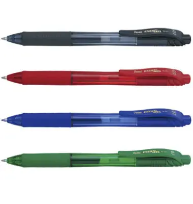 Pentel Liquid Gel-Tintenroller EnerGel-X BL107, 4er Etui (EAN: 4016284333112)