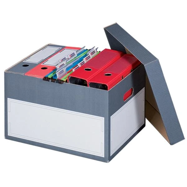 SMARTBOXPRO Archiv-/Transportbox L, grau, mit Stülpdeckel (EAN: 4250414103606)