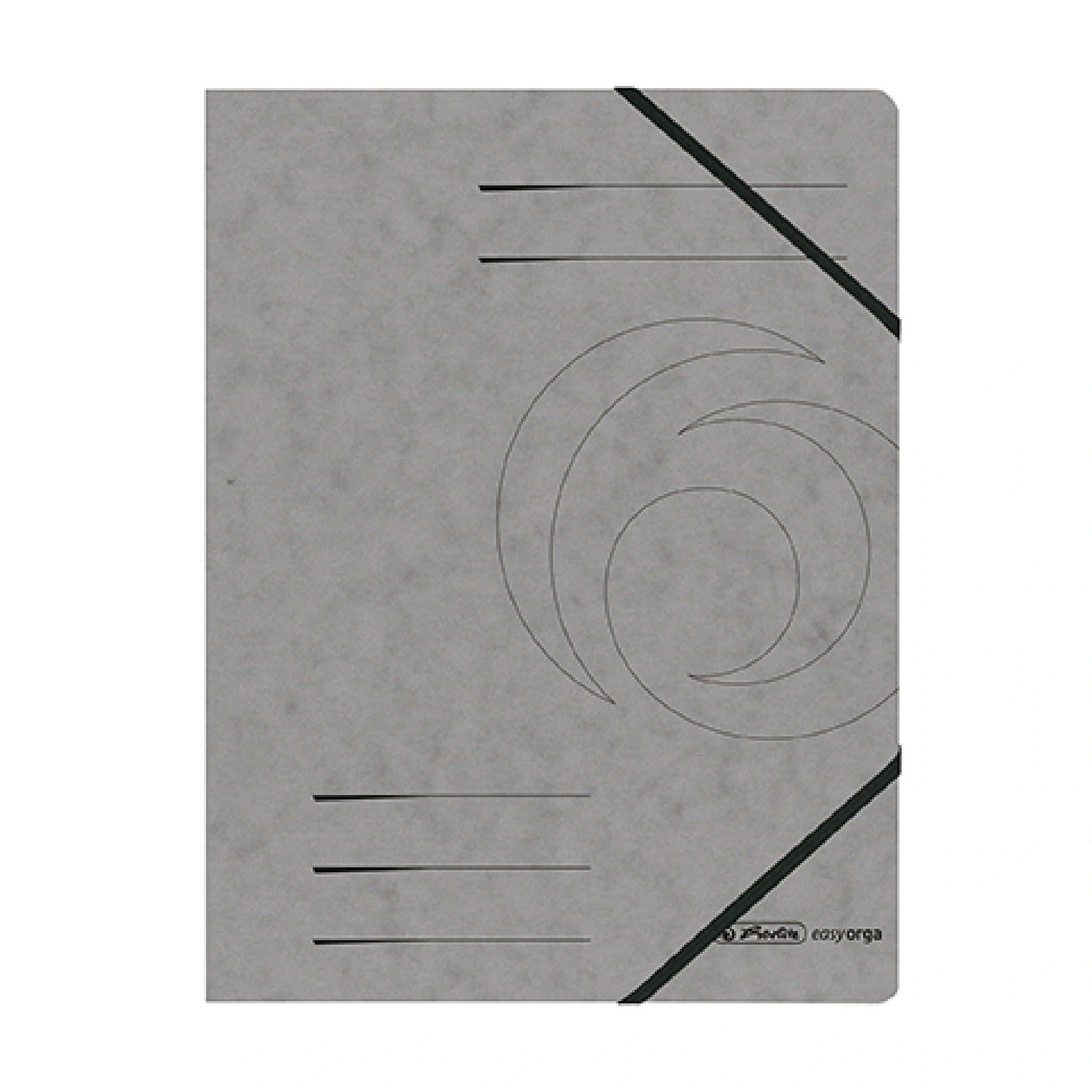 herlitz Eckspannermappe easyorga, A4, Karton dunkelgrau (EAN: 4008110414836)
