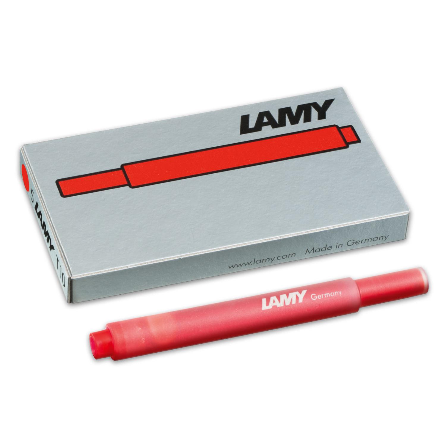 LAMY Großraum-Tintenpatronen T10, rot (EAN: 4014519020769)