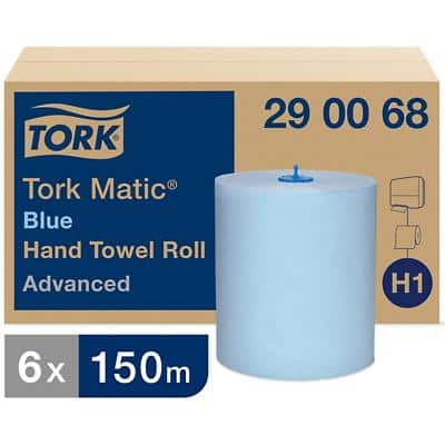 TORK Matic Handtuchrolle, 2-lagig, blau, 150 m (EAN: 7322540122923)