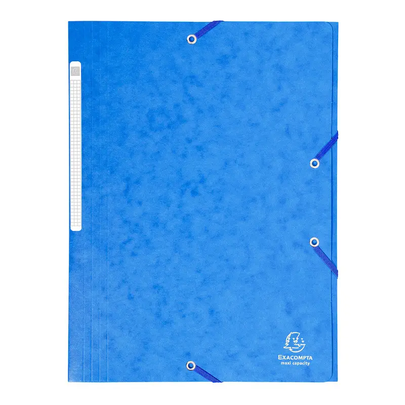 EXACOMPTA Eckspannermappe, DIN A4, Karton, blau (EAN: 3141870501710)
