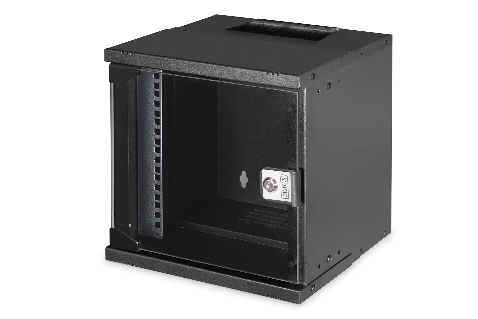 DIGITUS 10" Wandgehäuse SOHO PRO, (B)315 x (T)300 mm, 6HE, schwarz (EAN: 4016032493631)