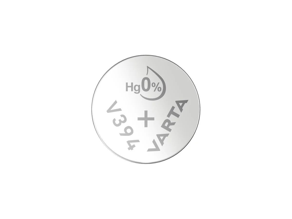 VARTA Silber-Oxid Uhrenzelle, V394 (SR45), 1,55 Volt (EAN: 4008496245826)