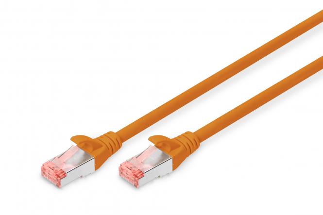 DIGITUS Patchkabel, Kat. 6, S/FTP, 0,5 m, orange (EAN: 4016032328735)