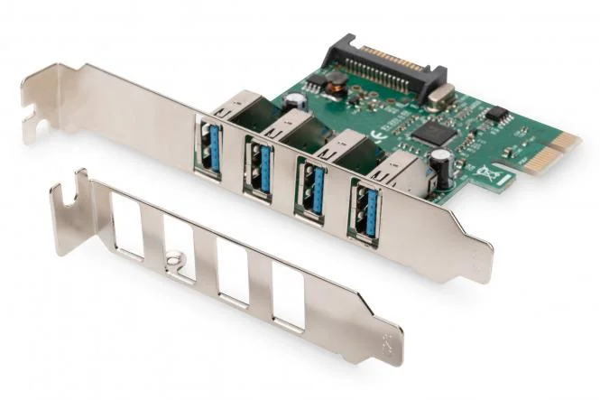 DIGITUS USB 3.0 PCI-Express Karte, 4 Port, 5 GBit/Sek. (EAN: 4016032448082)