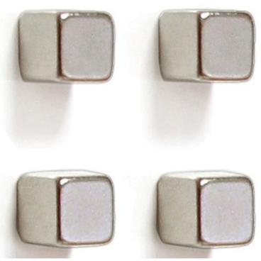 FRANKEN Neodym-Magnetwürfel, Maße: 10 x 10 x 10 mm, chrom (EAN: 4016946223096)