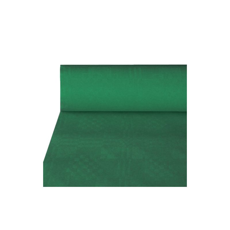 PAPSTAR Damast-Tischdecke, (B)1,0 x (L)50 m, dunkelgrün (EAN: 4002911125724)