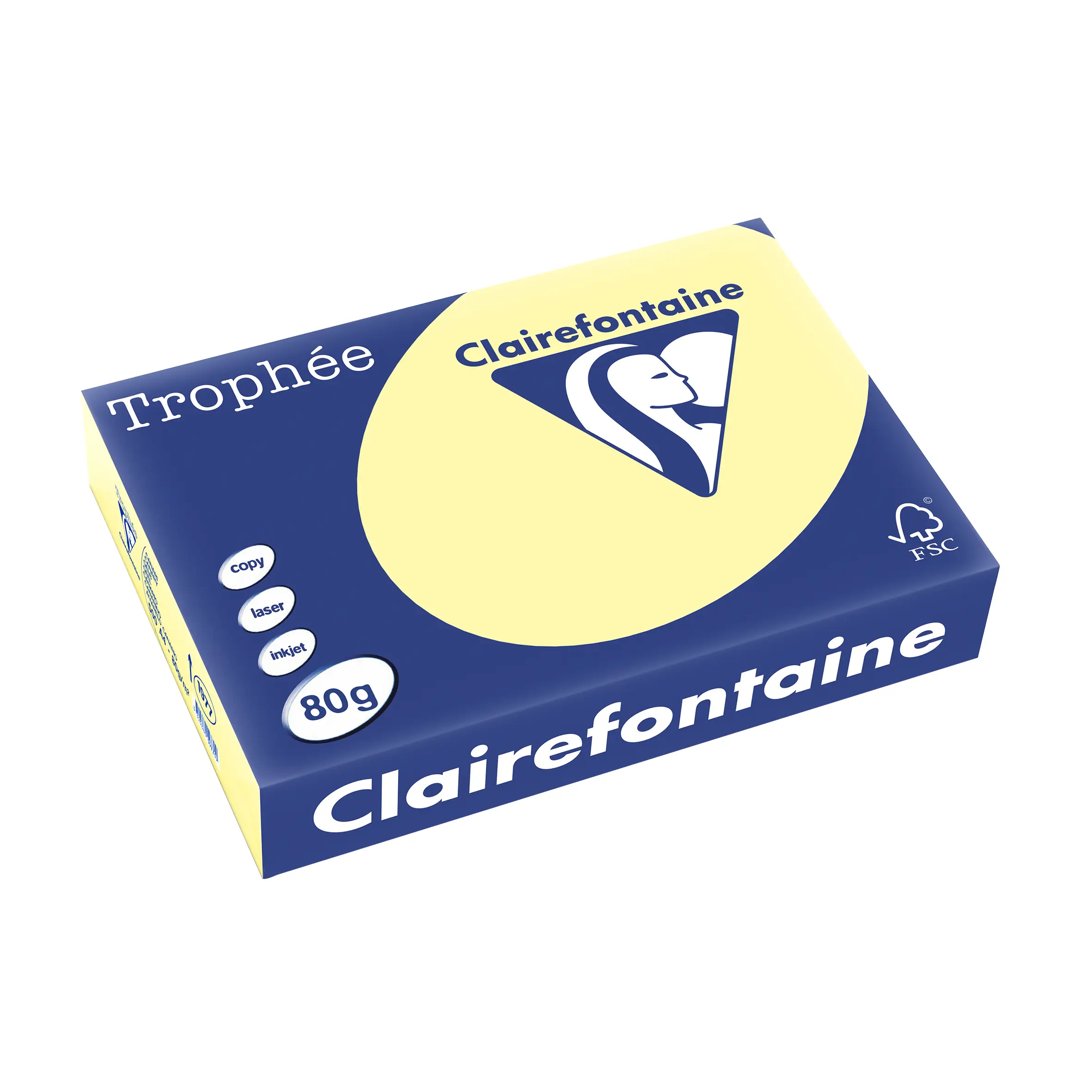 Clairefontaine Multifunktionspapier Trophée, A4, gelb (EAN: 3329680197709)