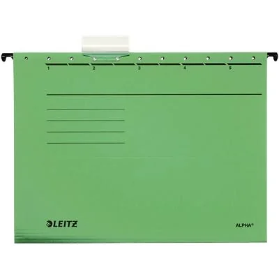 LEITZ ALPHA Hängemappe, A4, seitlich offen, grün (EAN: 4002432332243)