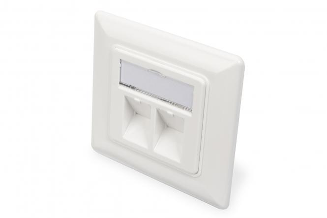 DIGITUS Leerdose für Keystone Module, 2-fach, reinweiß (EAN: 4016032306160)