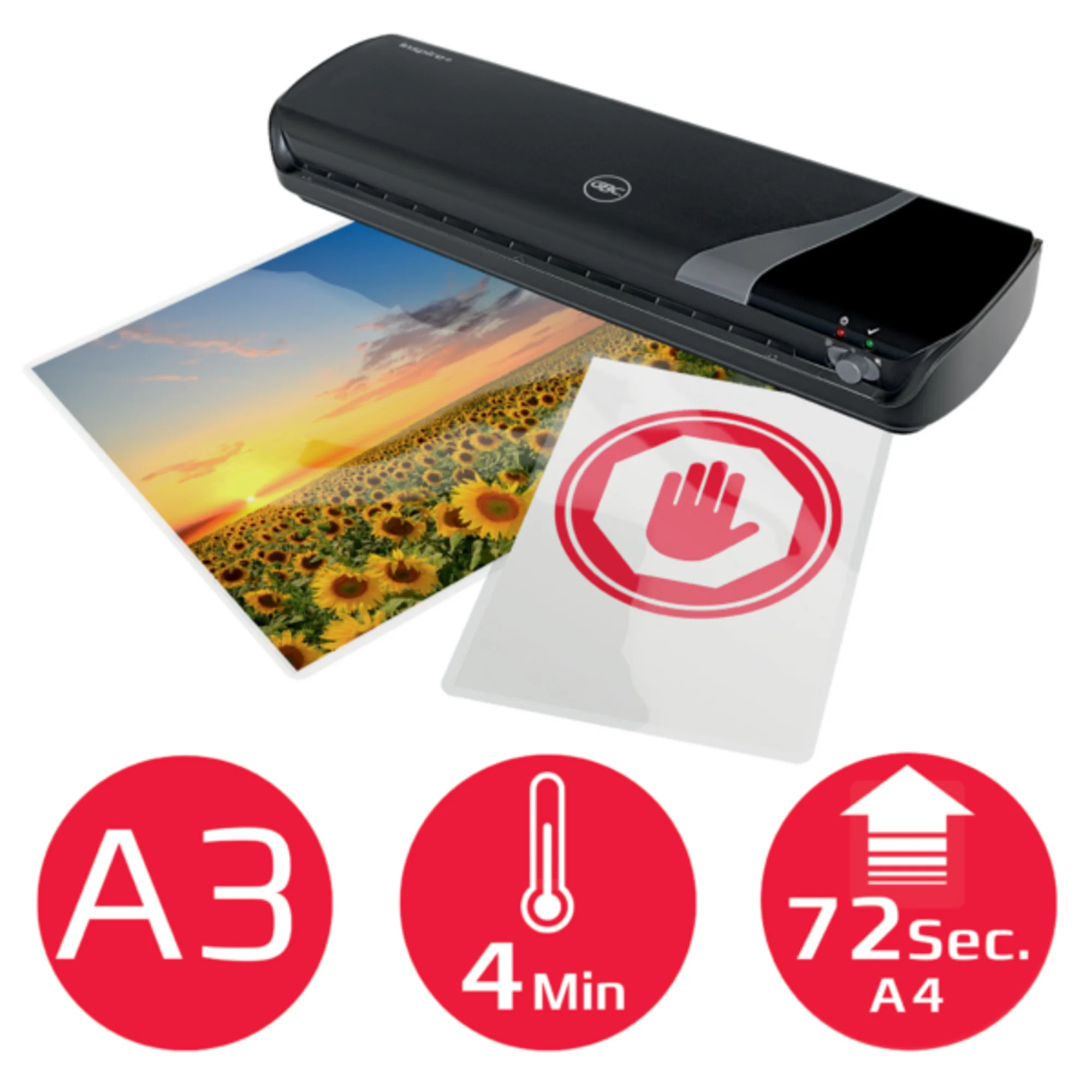 GBC Laminiergerät Inspire+, bis DIN A3, schwarz (EAN: 5028252502733)