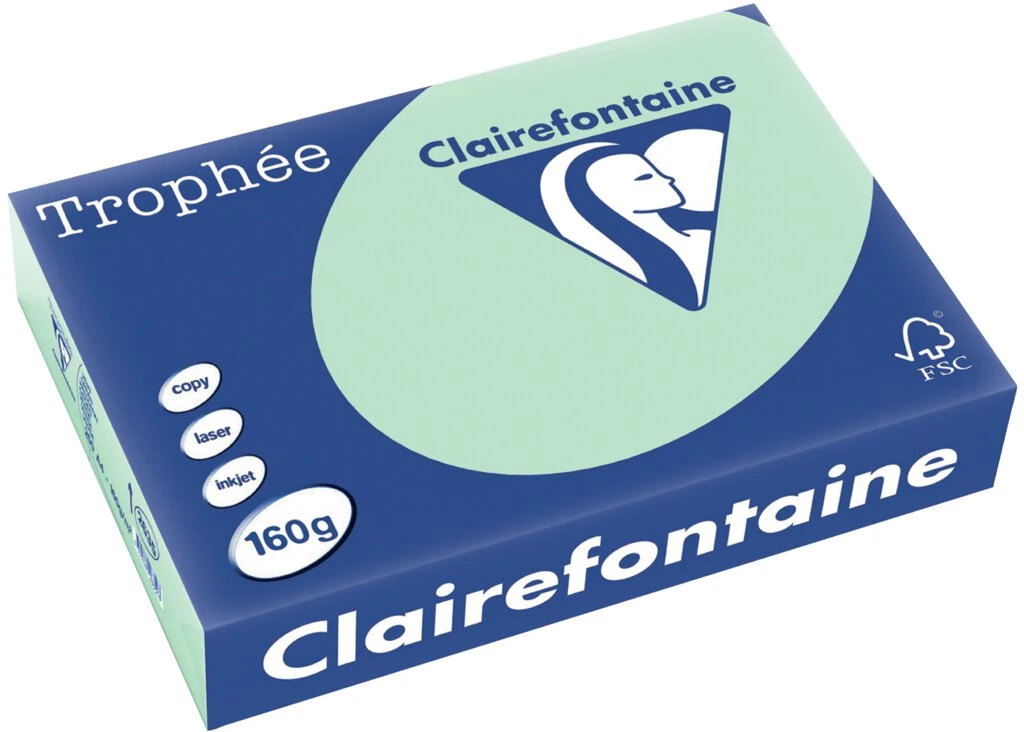Clairefontaine Multifunktionspapier Trophée, A4, hellgrün (EAN: 3329680263503)