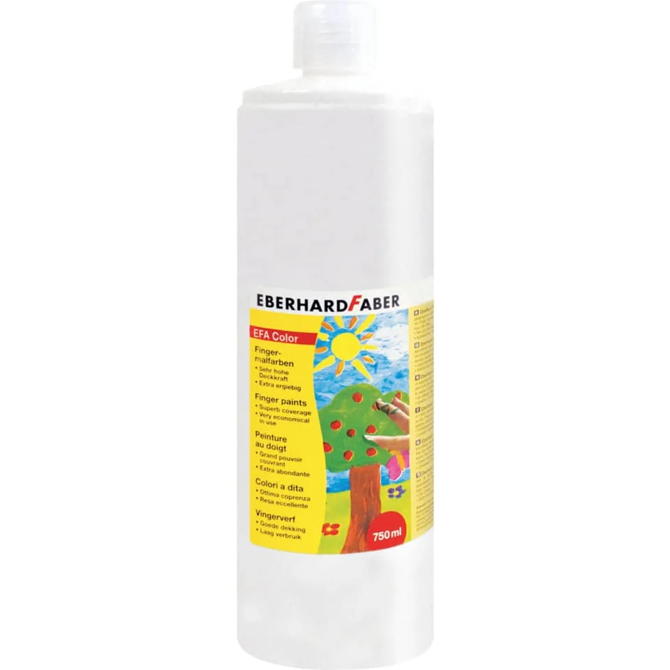 EBERHARD FABER Fingerfarbe EFA Color, weiß, 750 ml (EAN: 4087205789011)