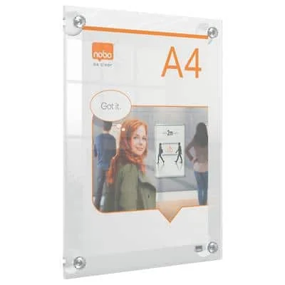 nobo Acryl-Plakatrahmen Premium Plus, DIN A4, glasklar (EAN: 5028252620901)
