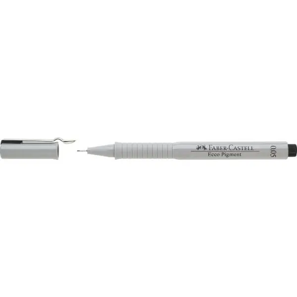 FABER-CASTELL Pigmentliner ECCO PIGMENT 0,8 mm, schwarz (EAN: 4005401668992)