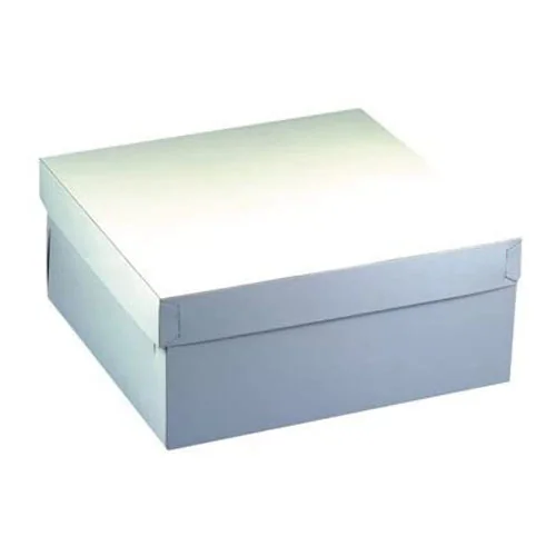 PAPSTAR Torten-Karton mit Deckel, Maße: 300 x 300 x 130 mm, weiß (EAN: 4002911188576)