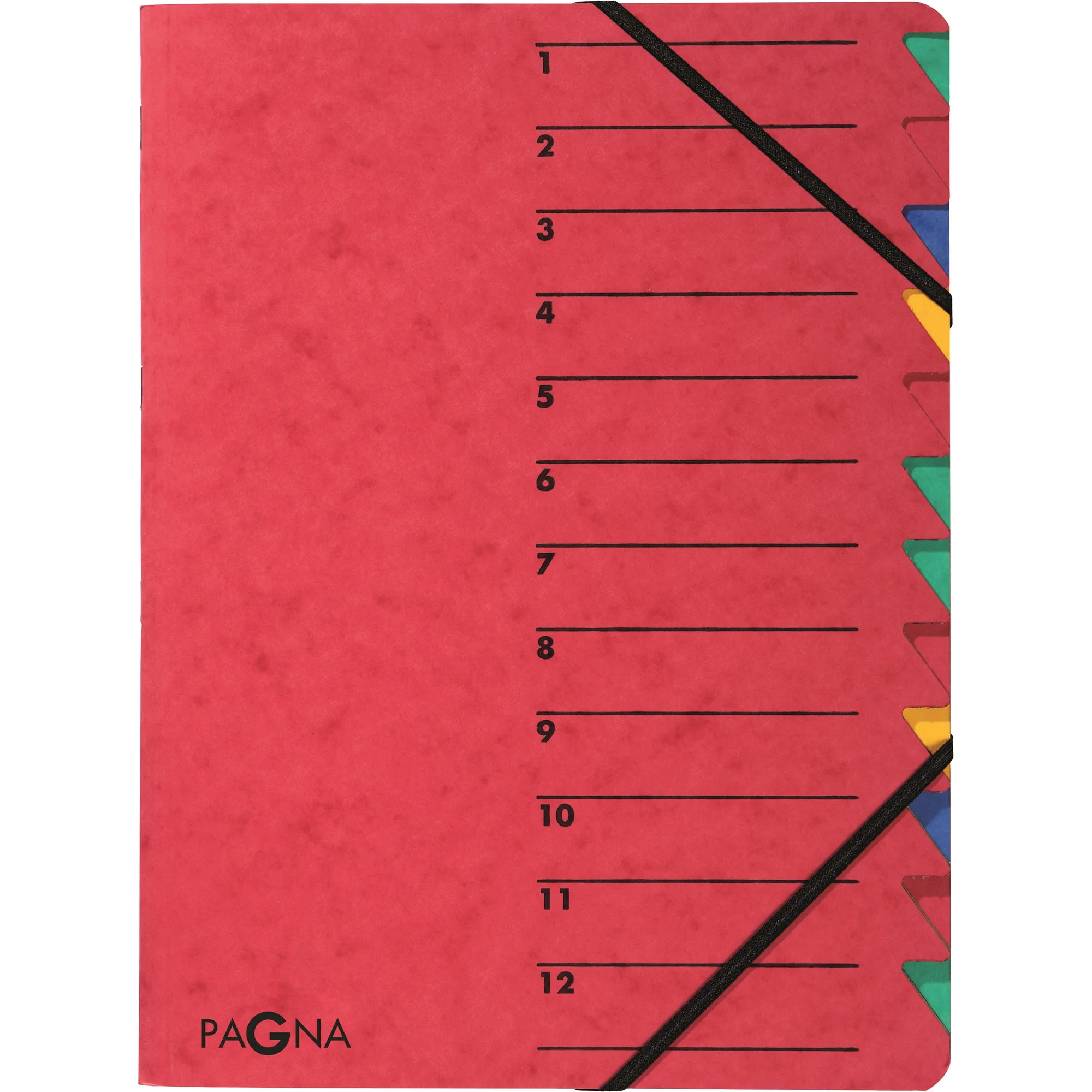PAGNA Ordnungsmappe "Sorting File", 12 Fächer, rot (EAN: 4013951008021)