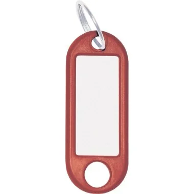 WEDO Schlüsselanhänger mit Ring, Durchmesser: 18 mm, rot (EAN: 4003801041360)