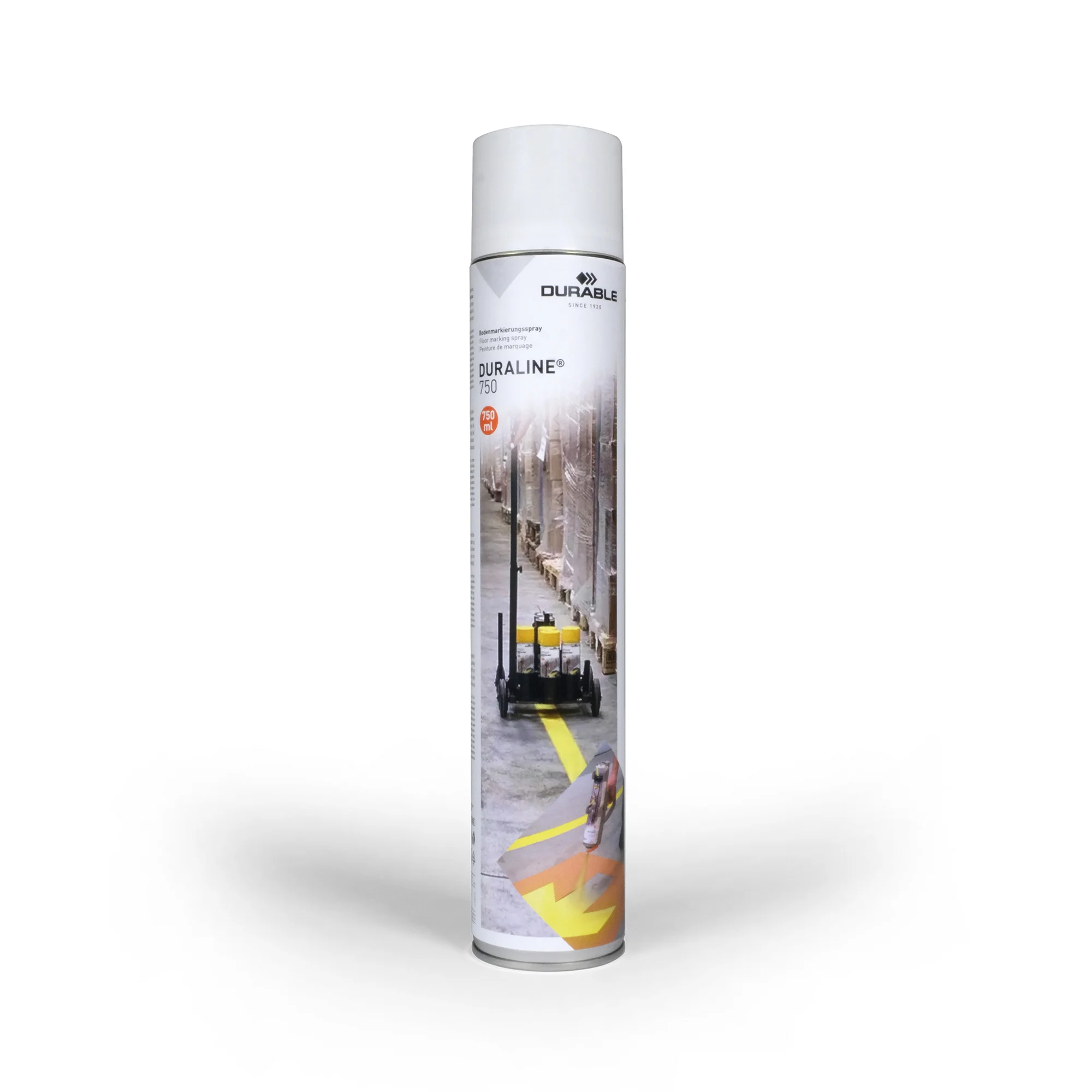 DURABLE Bodenmarkierungsspray DURALINE 750, signalweiß (EAN: 4005546742212)