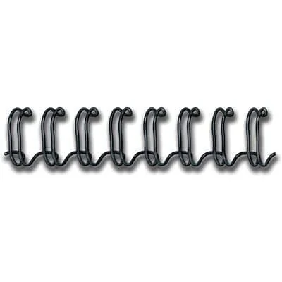 Fellowes Drahtbinderücken, DIN A4, 34 Ringe, 10 mm, schwarz (EAN: 0077511532658)