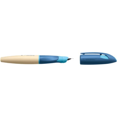 STABILO Füllhalter EASYbirdy Timber L, Linkshänder, blau (EAN: 4006381606370)