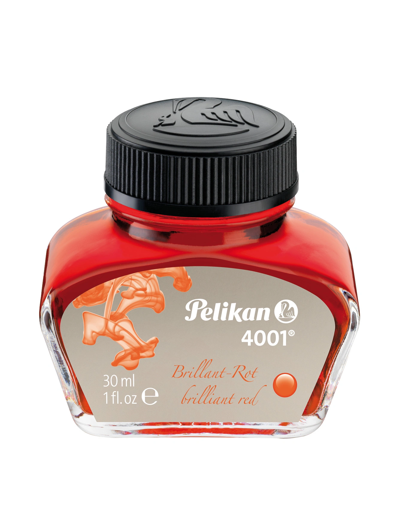 Pelikan Tinte 4001 im Glas, rot, Inhalt: 30 ml (EAN: 4012700301031)