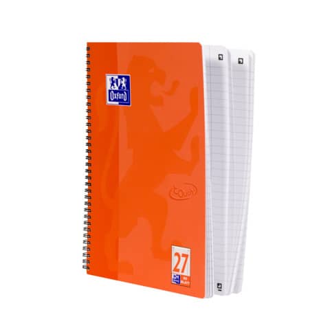 Oxford Collegeblock Touch, A4+, liniert, 80 Blatt, koralle (EAN: 4006140021390)