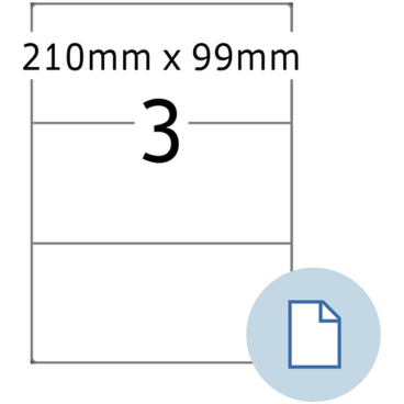 HERMA Universal-Etiketten DATAPRINT, 210 x 99 mm, weiß (EAN: 4008705084031)