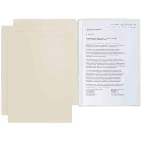PAGNA Präsentations- / Bewerbungsmappe "Star", DIN A4, beige (EAN: 4013951007673)