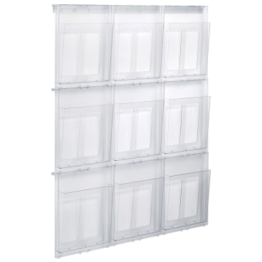 helit Wanddisplay "the placativ", 9 x DIN A4 hoch, glasklar (EAN: 4012086091311)