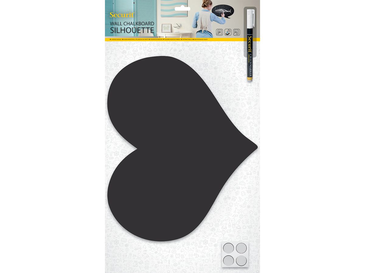 Securit Kreidetafel SILHOUETTE "Herz" (EAN: 8718226493385)